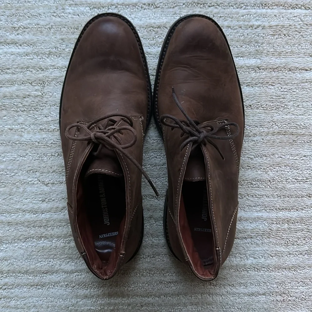 Johnston & Murphy Copeland Chukka Boot Tan Oiled Full Grain Size 8